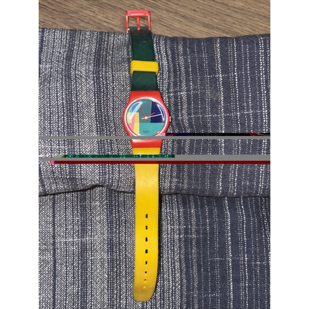 Vintage 1985 Ladies Swatch Watch Mc Swatch LR105 - Picture 3 of 4